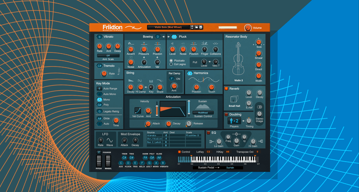 Introducing Friktion Modeled Strings